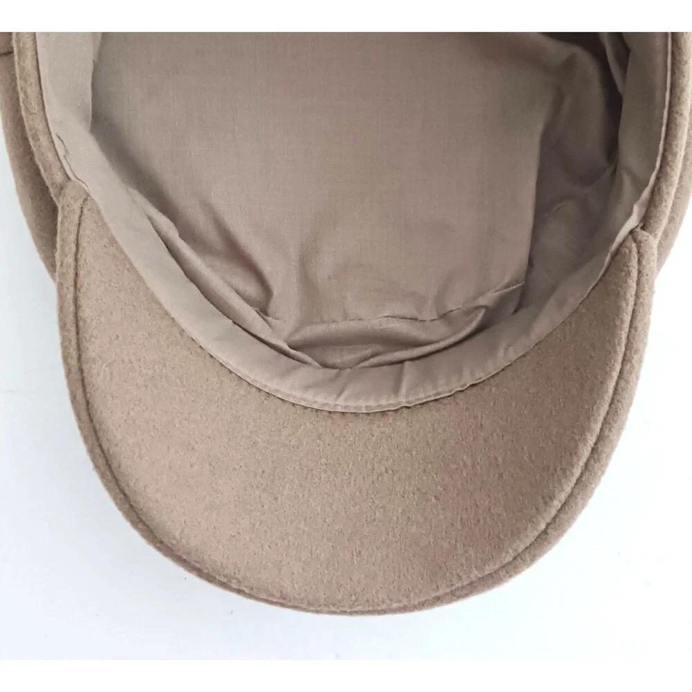 Universal Thread Camel Brown Wool Military Style Brimmed Cap O/S - Picture 8 of 10